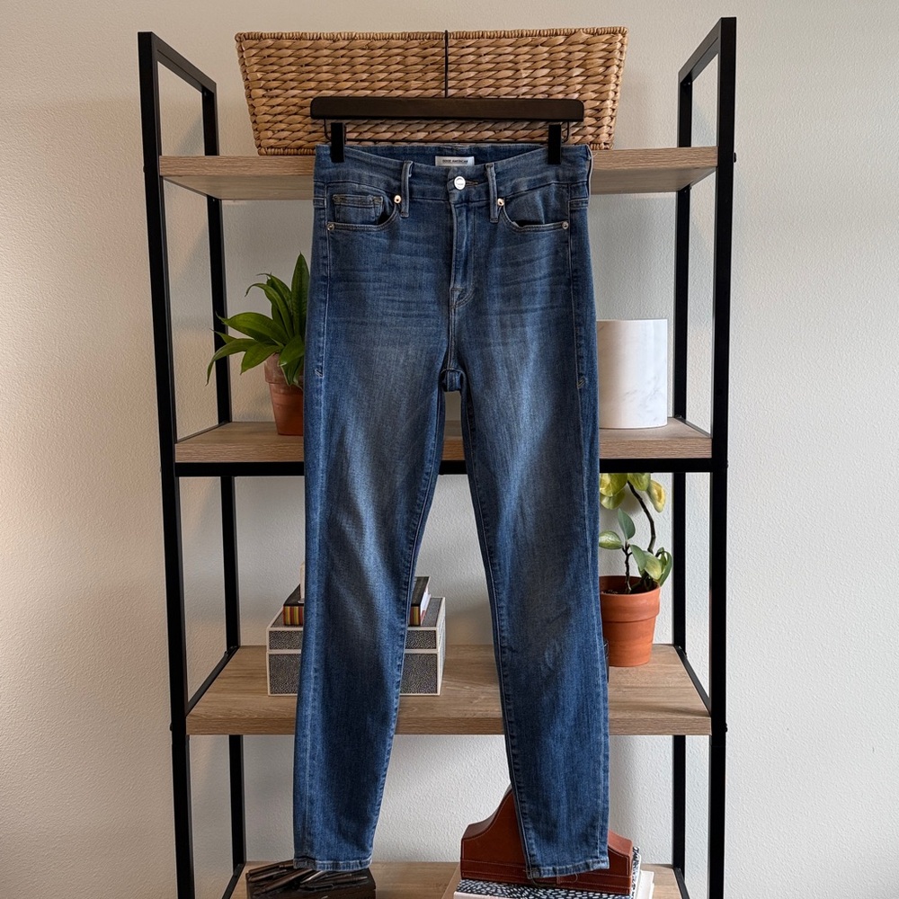 Good American Good Legs Mid-Rise Skinny Ankle Jeans, 4 / 27